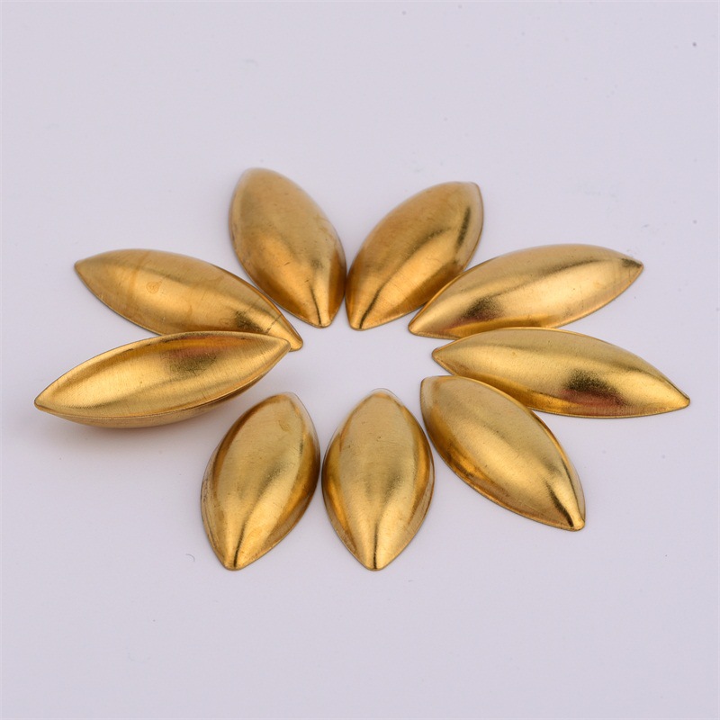 33*14mm实心凹面马眼铜片 衣服箱包饰品配件 手工活diy材料 毛坯