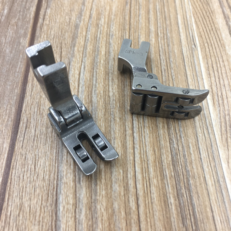 工业缝纫机带轴承滚轮压脚皮革涂层面料专用全钢spk3压脚
