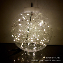 跨境直供 pvc球灯LED小彩灯圆球灯泡电池串灯圣诞ktv酒吧室内装饰