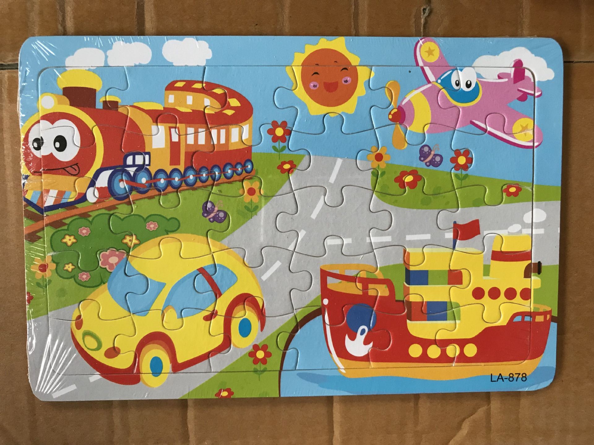 批发30片木质卡通拼图 儿童早教益智拼板玩具0-1-3-5-7周岁