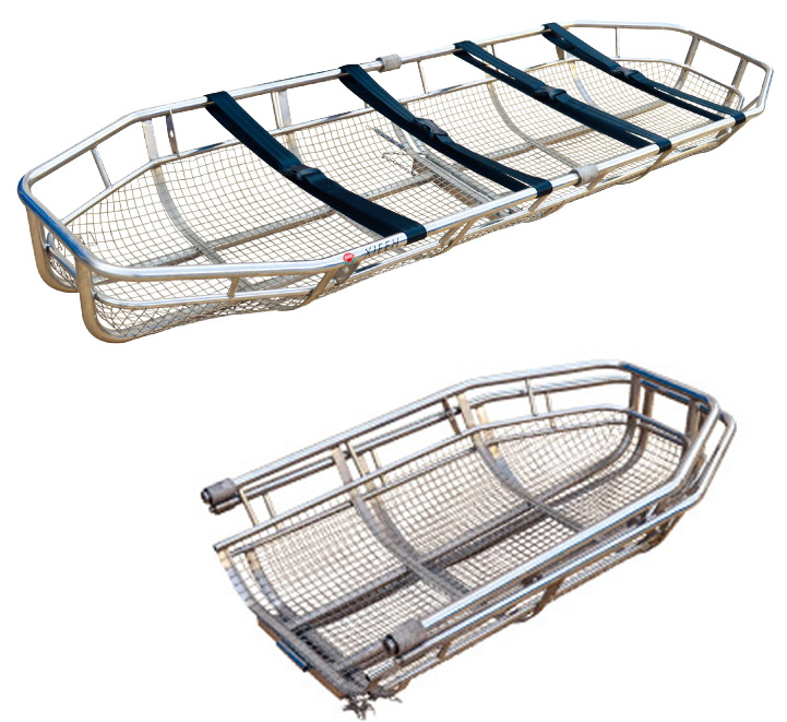 不锈钢吊篮担架/不锈钢篮式担架/直升机吊篮担架/飞机救援担架