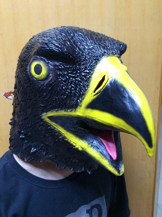 里约大冒险老鹰面具 动物面具逼真鸟头套面具酒吧派对舞会cos模特