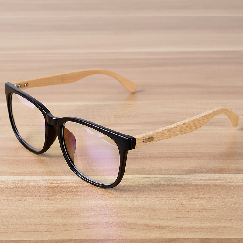 经典复古竹木平光镜男女毛竹腿近视眼镜框眼镜架时尚装饰镜n0.