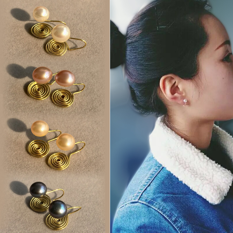 0成交68pcs14k包金纯手作长流苏简约耳环气质耳坠耳饰品首饰批发相似