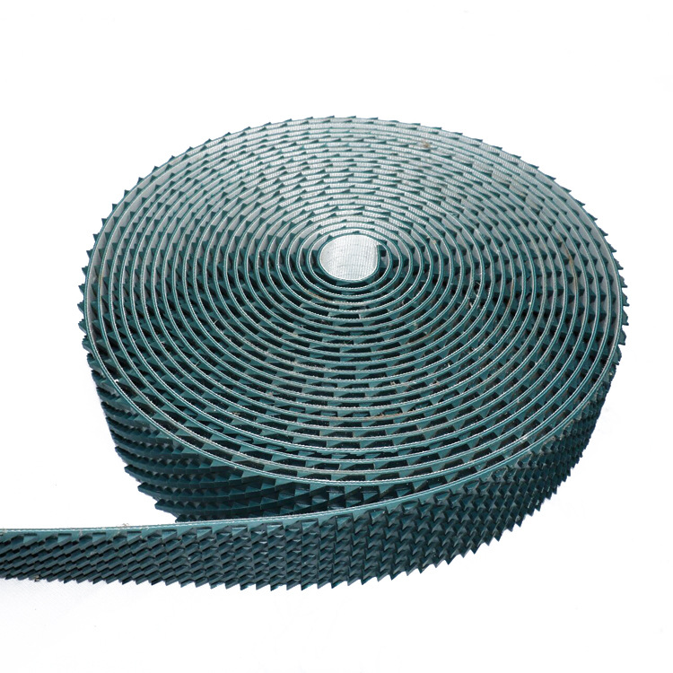 厂家直供倒三角锯齿花纹输送带 耐磨防滑大理石传送带 道路止桨带