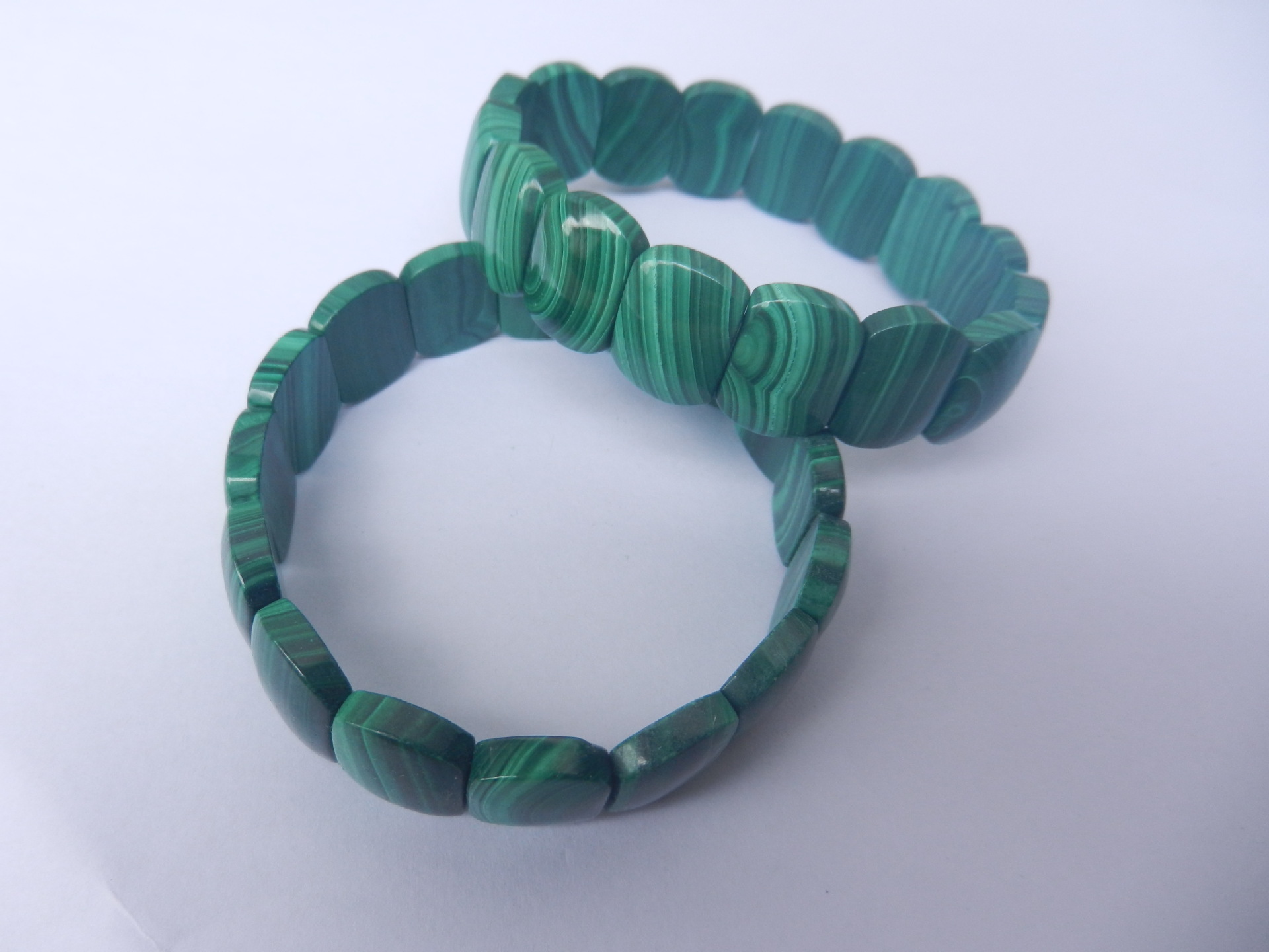 天然宝石手链孔雀石手排定制厂家直销孔雀石手排手镯