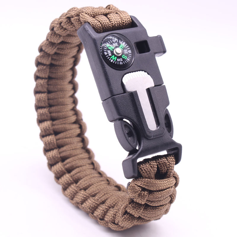 Paracord Bracelet Survival Bracelet Multifunctional Five-in-One Multifunctional Outdoor Umbrella Rope Camping Adventure Seven-Core Lifeline