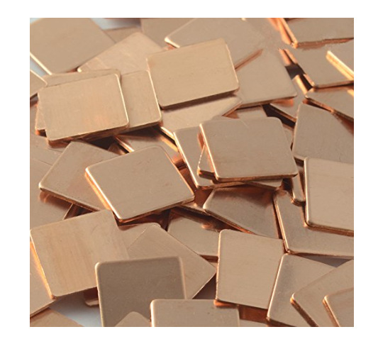 t2紫铜片纯铜片 笔记本显卡散热片 规格任选 外贸打包铜片15*20