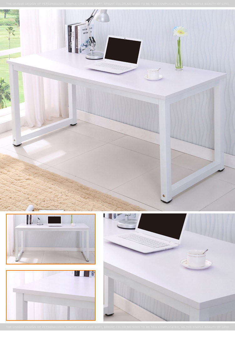 办公桌写字台单人书桌钢木经济型台式家用办公电脑桌组合厂家直销