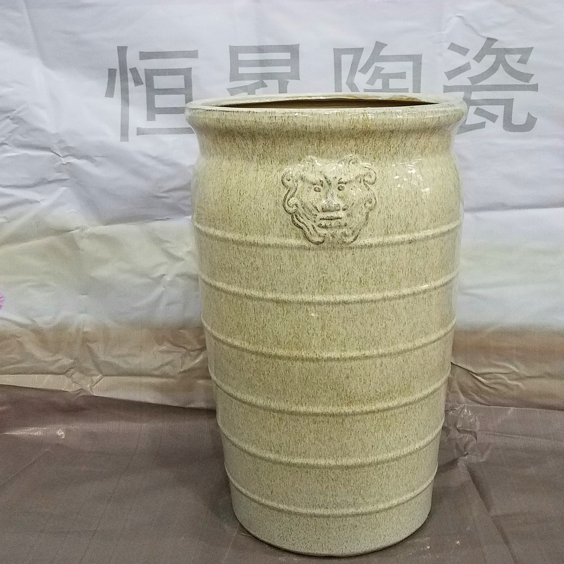 河南省禹州市恒昇陶瓷花盆生产厂家批发大中小高中低档陶瓷花盆