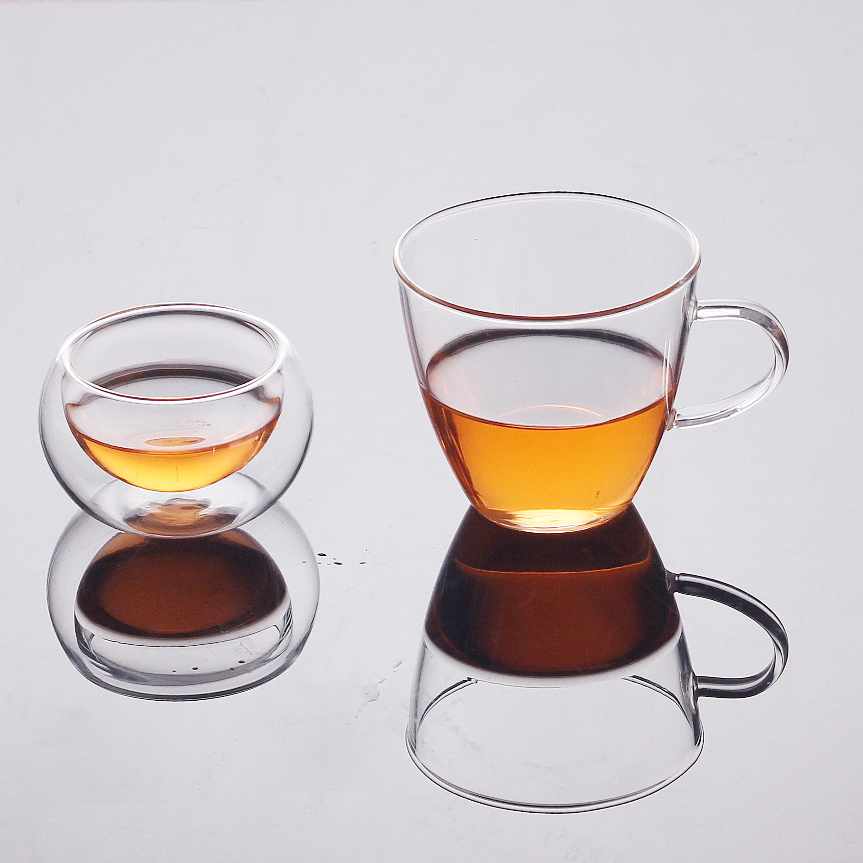 150ml咖啡杯 手工耐热玻璃茶杯 品茗杯 马克杯 小把杯 厂家直销