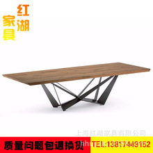 实木个性创意桌脚办公家用桌圆形 长方形桌书桌 餐桌咖啡桌子