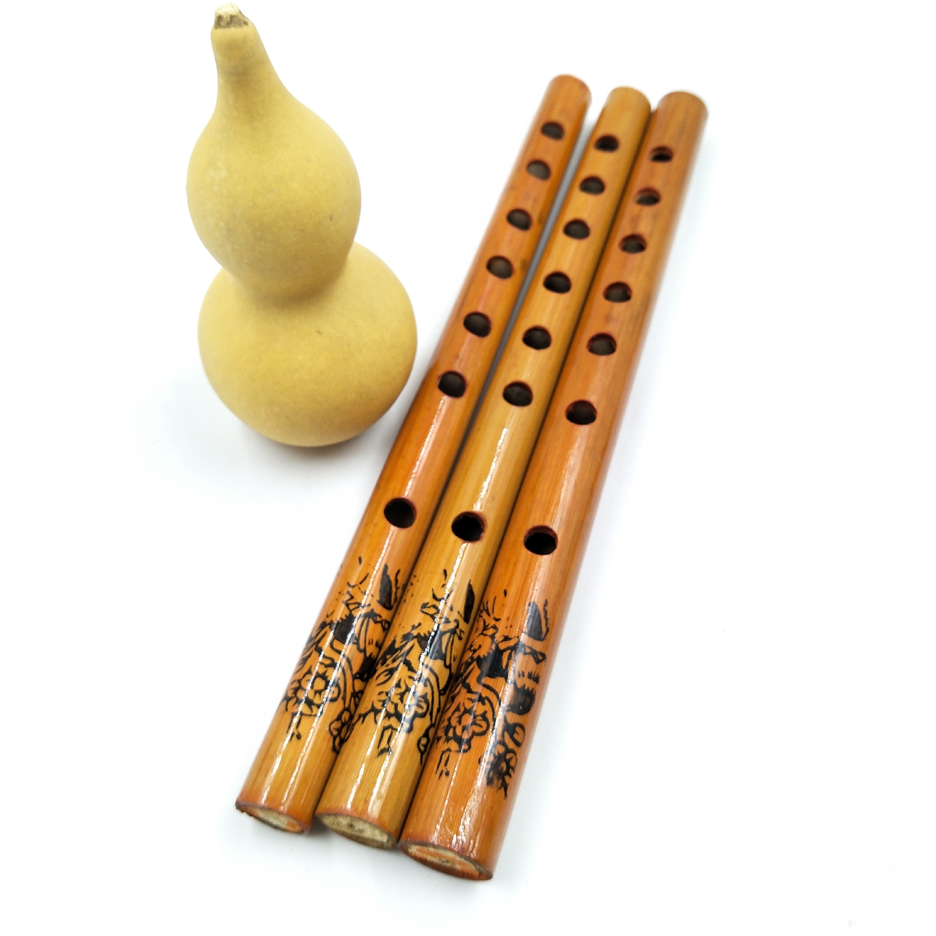 印花竖笛 引鸟笛 哨笛 33厘米适合初级笛子入门练习 欢迎来样定