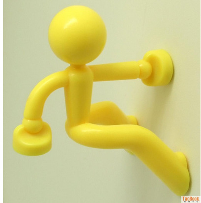 自产自销跨境电商创意爬墙小人 磁铁钥匙挂 强磁钥匙扣opp袋装