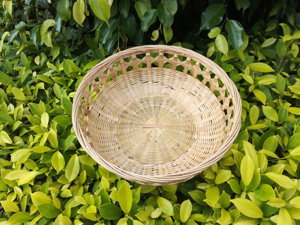 厂家直销竹编篮子箩筐竹筛子收纳筐 竹篮收纳篮点心糖果托盘