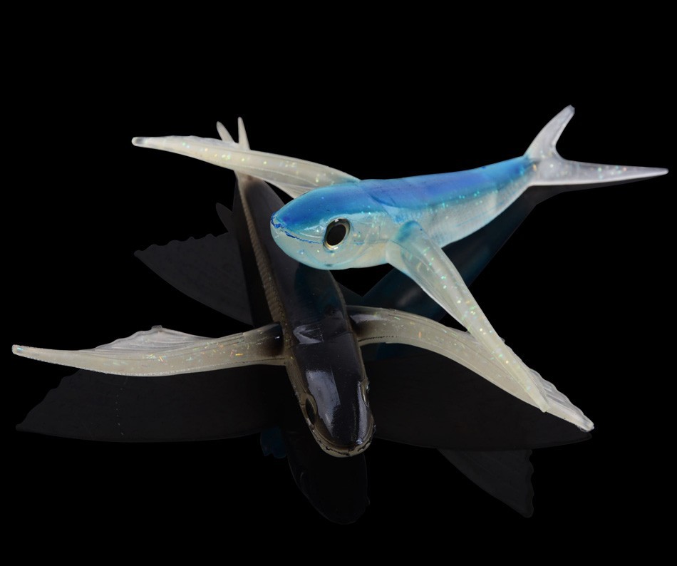 仿生鱼飞鱼 南油海钓软饵金枪鱼路亚鱼饵21cm/124g大翅膀鱼飞机鱼