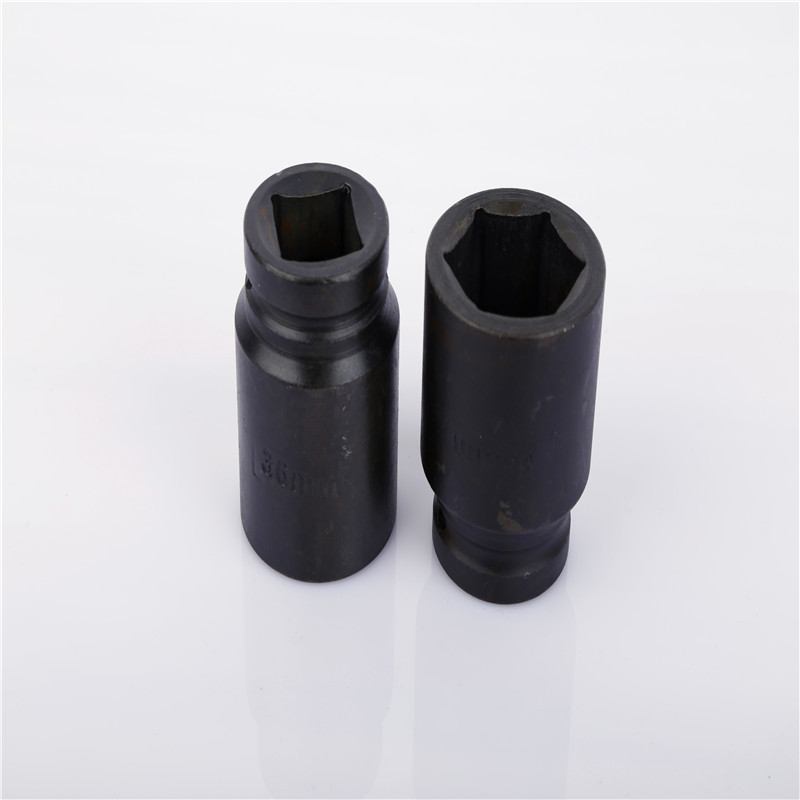 直销优质风炮套筒一寸25钢加厚气动套筒重型六角风炮套头型号齐全