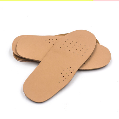 真 皮乳胶儿童鞋垫减震透气柔软运动可修剪牛皮鞋垫 学生鞋垫批发