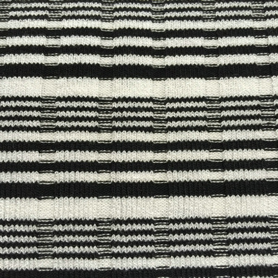 黑白条纹纺织针织面料 t恤四面弹力针织面料厂家定做