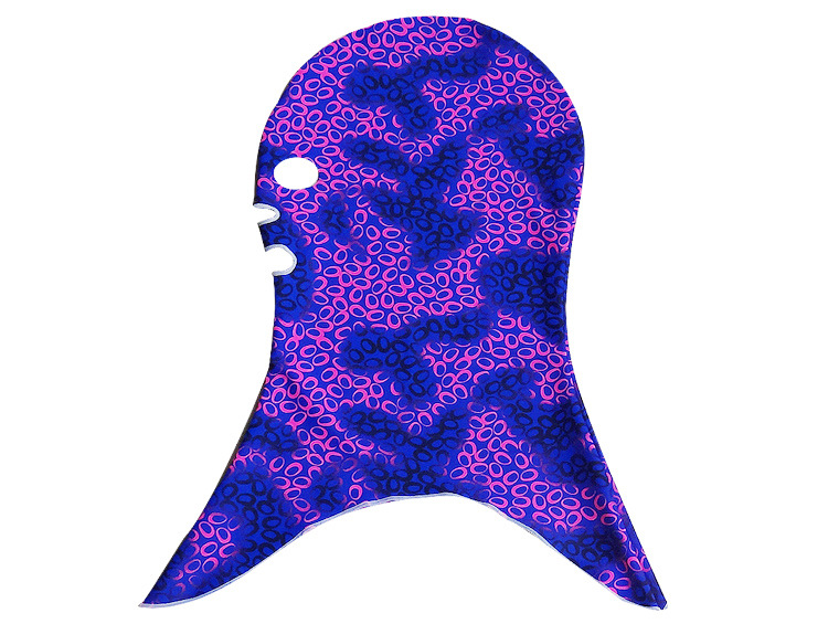 sbart鲨巴特布泳帽户外游泳潜水头套速干弹力印花脸基尼防晒面罩