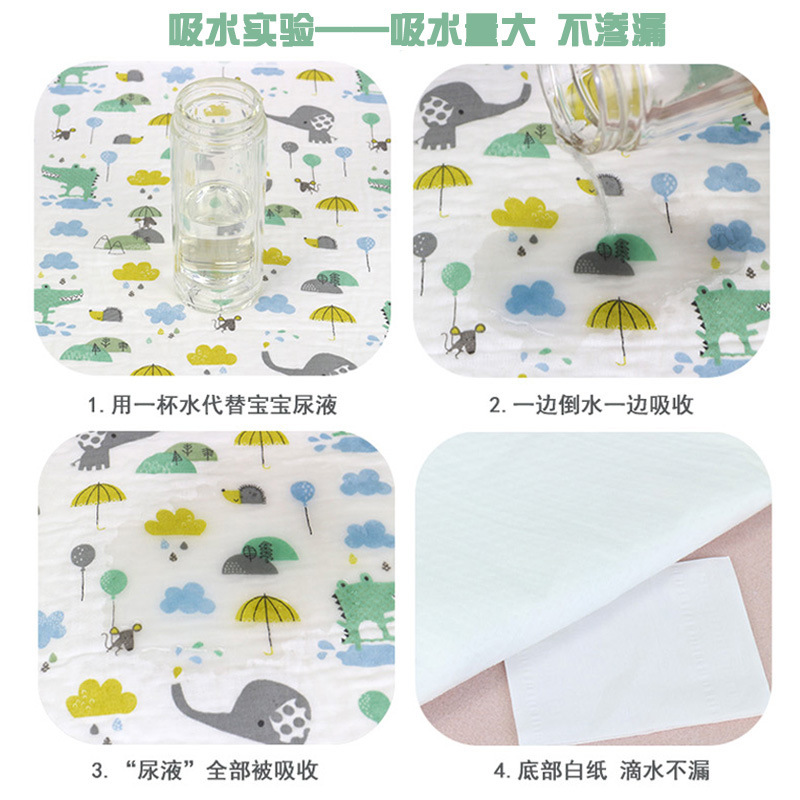 Special Offer Baby Urine Separation Sleeping Mat Gauze Urine Pad Waterproof Breathable Washable Pet Pad Stroller Pad 30 * 45cm