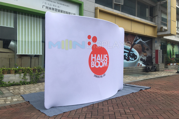 弧型快幕秀弹力布铝合金展示架 会议促销活动展览背景墙 出口品质