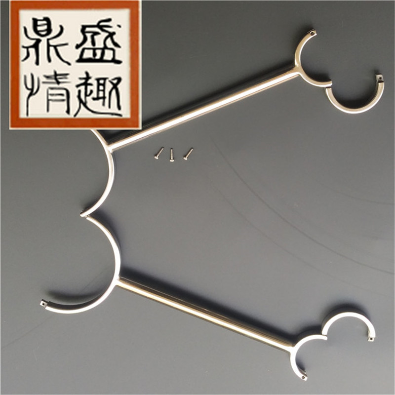 不锈钢一字枷金属情趣用品成人手铐脚镣一件代发货