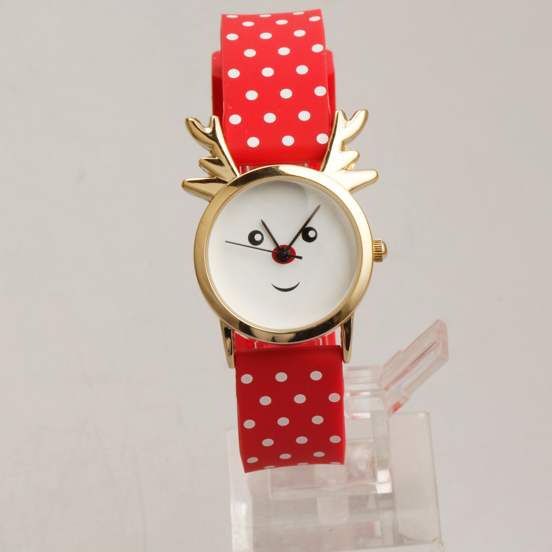 硅胶手表儿童手表卡通动物羊角可爱手表工厂定制