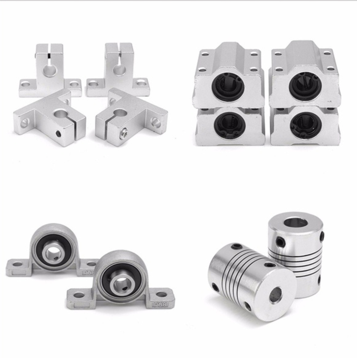 mgd12--mgd32银色螺母座 厂家批发丝杆座丝杆固定座丝杠支撑座