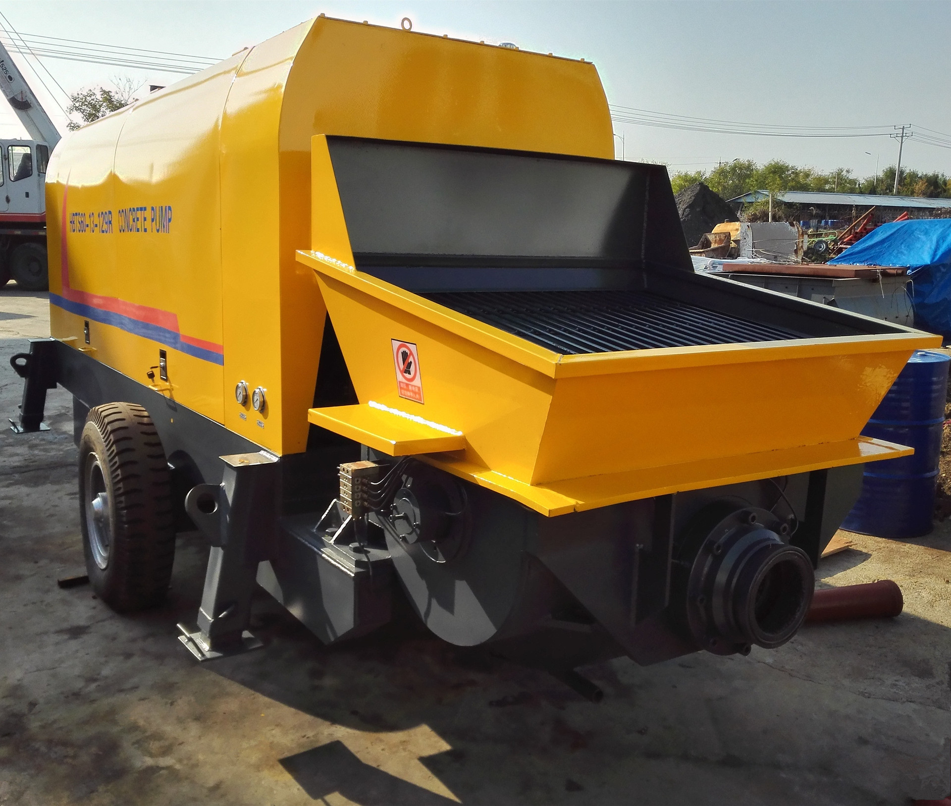 拖式混凝土泵 混凝土拖泵 大方量混凝土输送泵60柴油混凝土拖泵