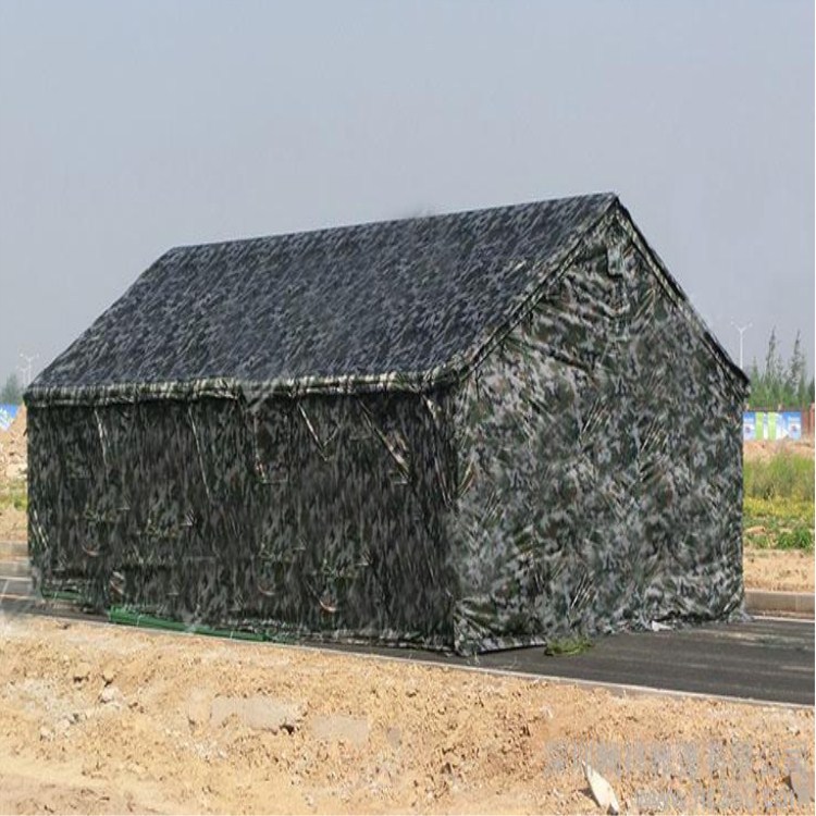 棉迷彩帐篷加工销售施工工地户外探险野营救灾防寒保暖移动房屋