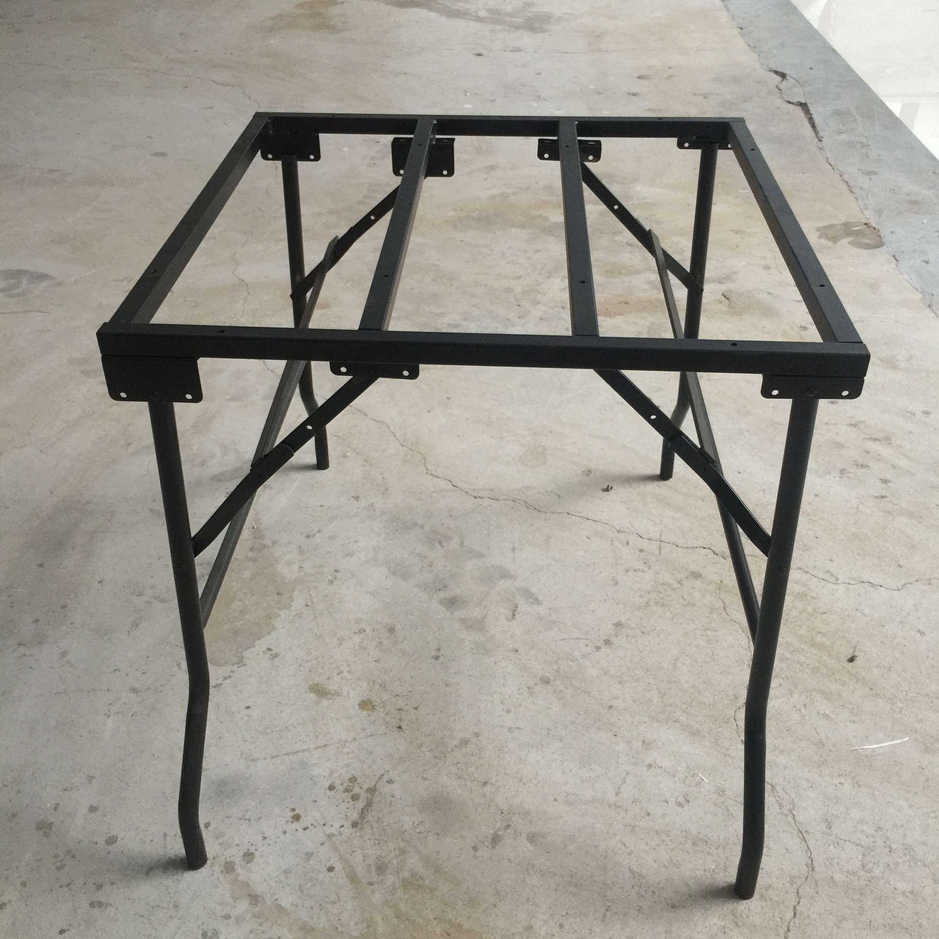 定制圆管折叠塑料桌桌架 宴会圆餐桌 会议长方桌 ibm台