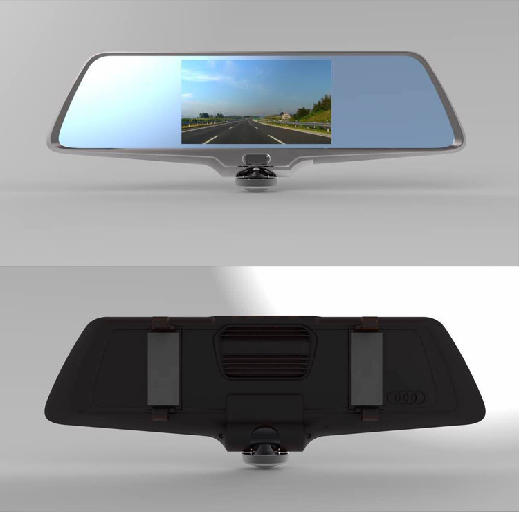 5寸行车记录仪360度全景高清1440p前后双录dvr camera车载记录器