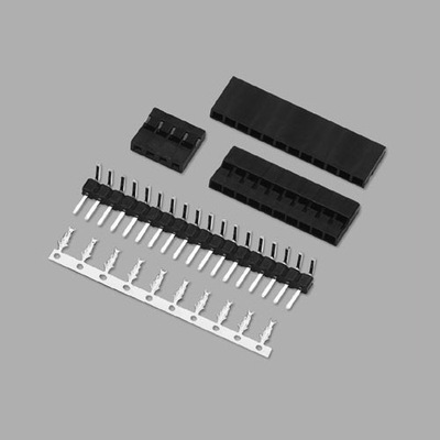 (杜邦2.0单排)型条形连接器 接插件 孔座 针座 端子间距2.0mm
