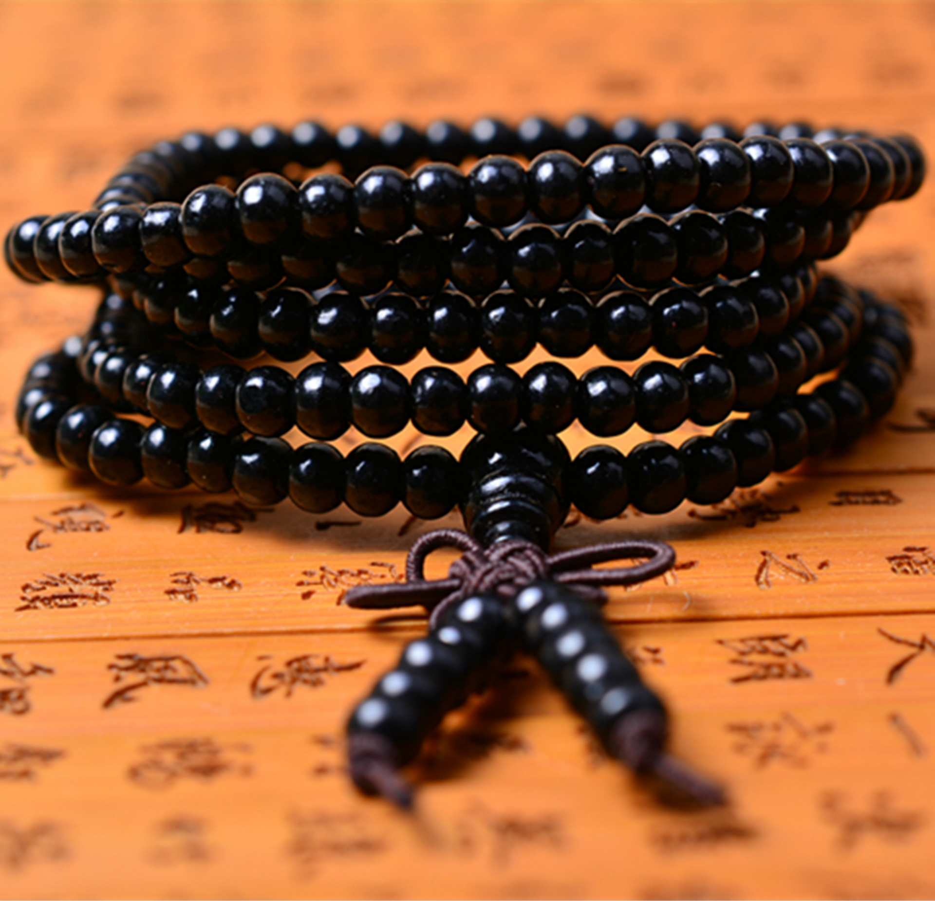 时尚结缘 6mm216颗檀木香佛珠手链 地摊夜市旅游区展销会庙会热卖