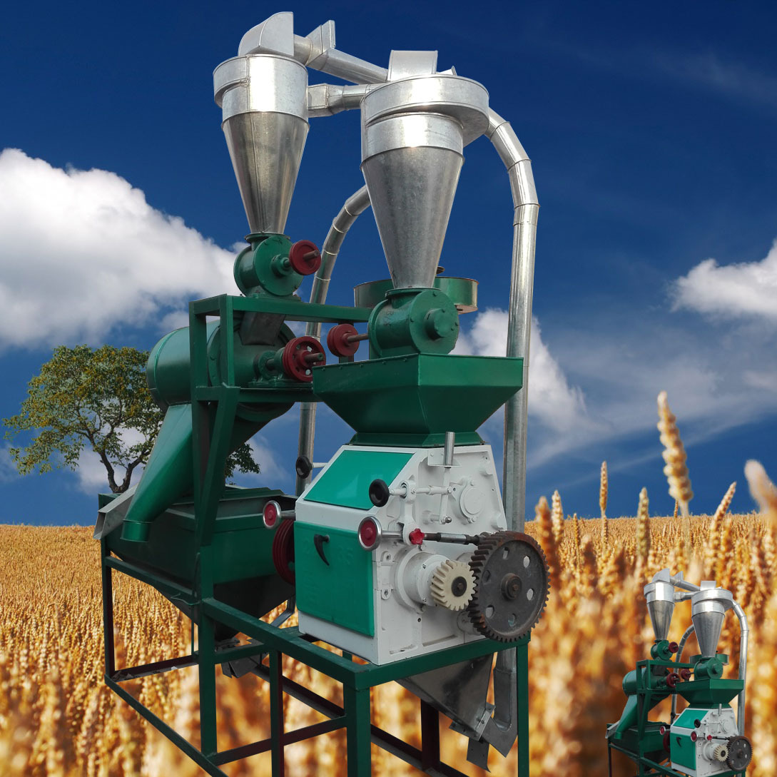 一件起批40型中小型打面机小麦磨面磨粉机循环上料不碎麸配11电机