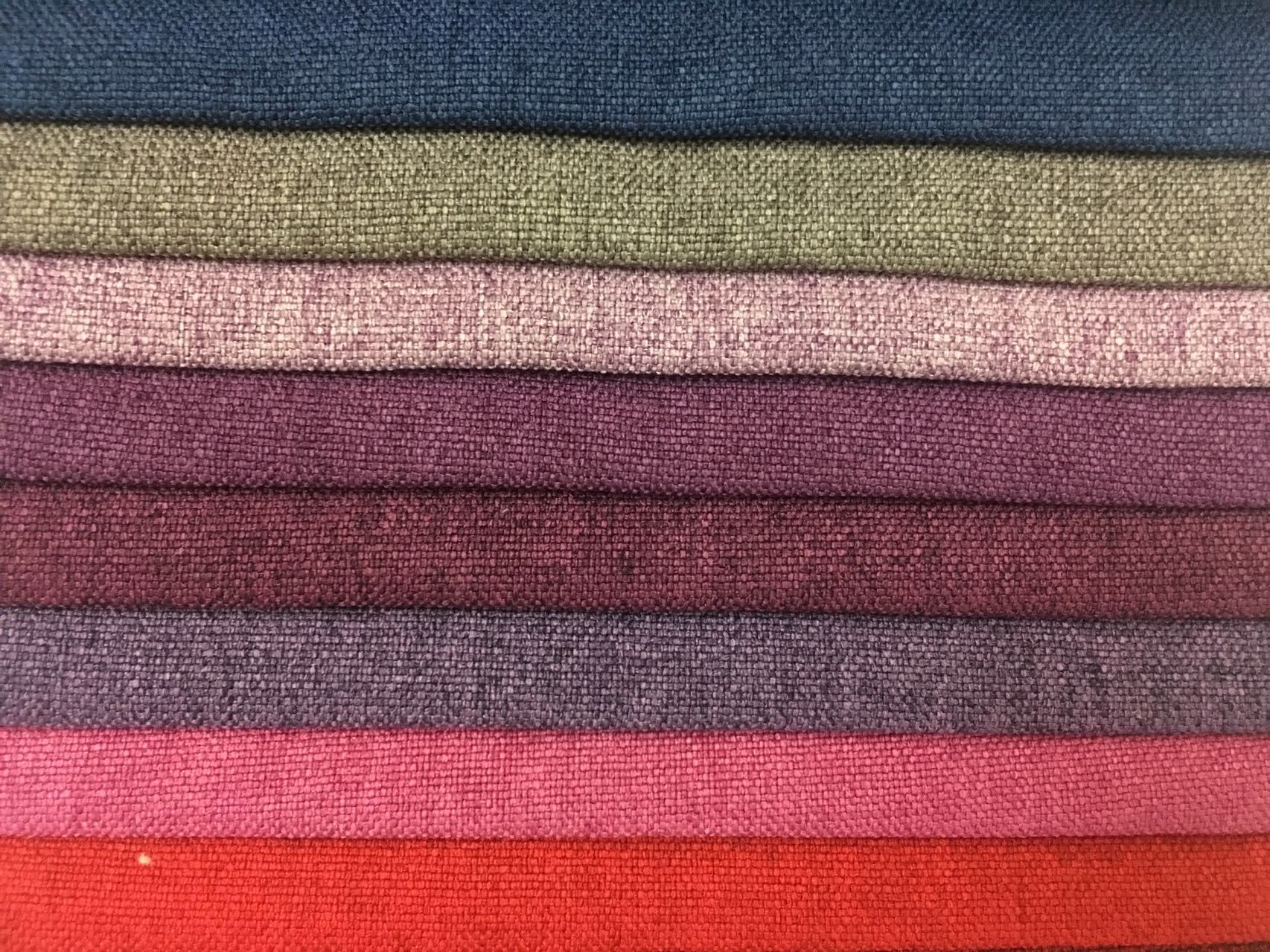 沙发布亚麻棉麻面料 纯色40色梭织亚麻布抱枕窗帘厂家直销特价