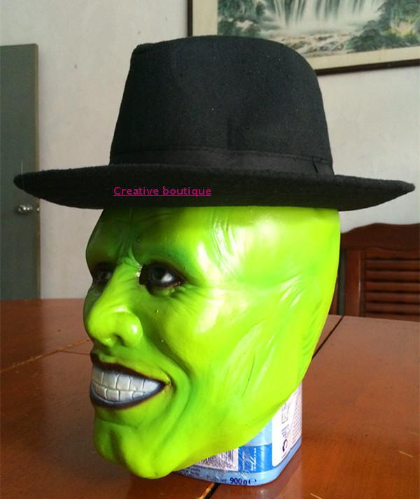 变相怪杰面具头套 万圣节绿恶魔cos整蛊 道具 电影主题金凯瑞面具