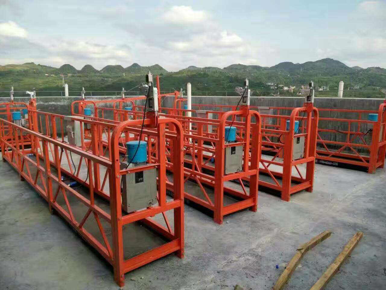 重庆外墙抹灰用电动吊篮建筑施工吊篮汇洋zlp系列吊篮种类齐全