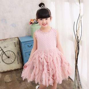 童裙2017年夏天女童外贸款裙子夏装新款小女孩公主连衣裙厂家批发