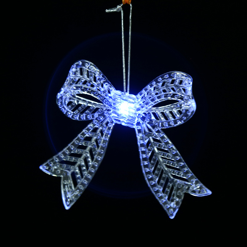 创意ps塑料透明挂饰圣诞装饰圣诞树挂件 led发光装饰品 厂家批发