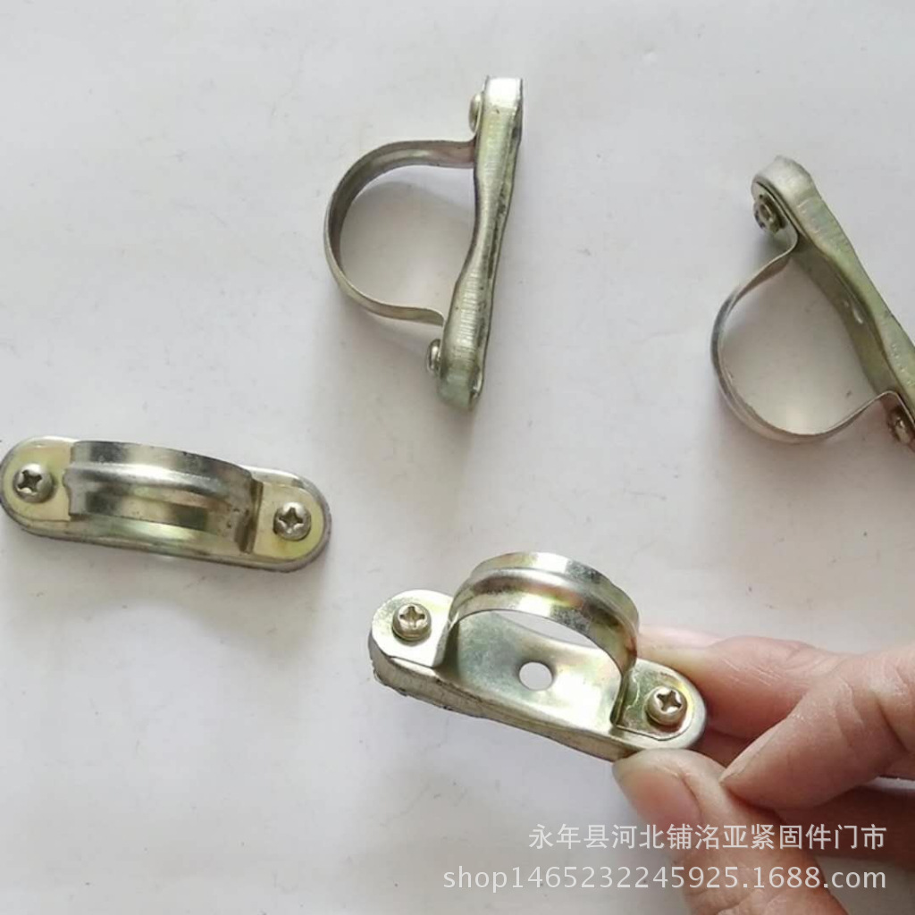 洺亚厂家批发镀彩离墙码马鞍卡元宝卡kbg管卡管夹2025