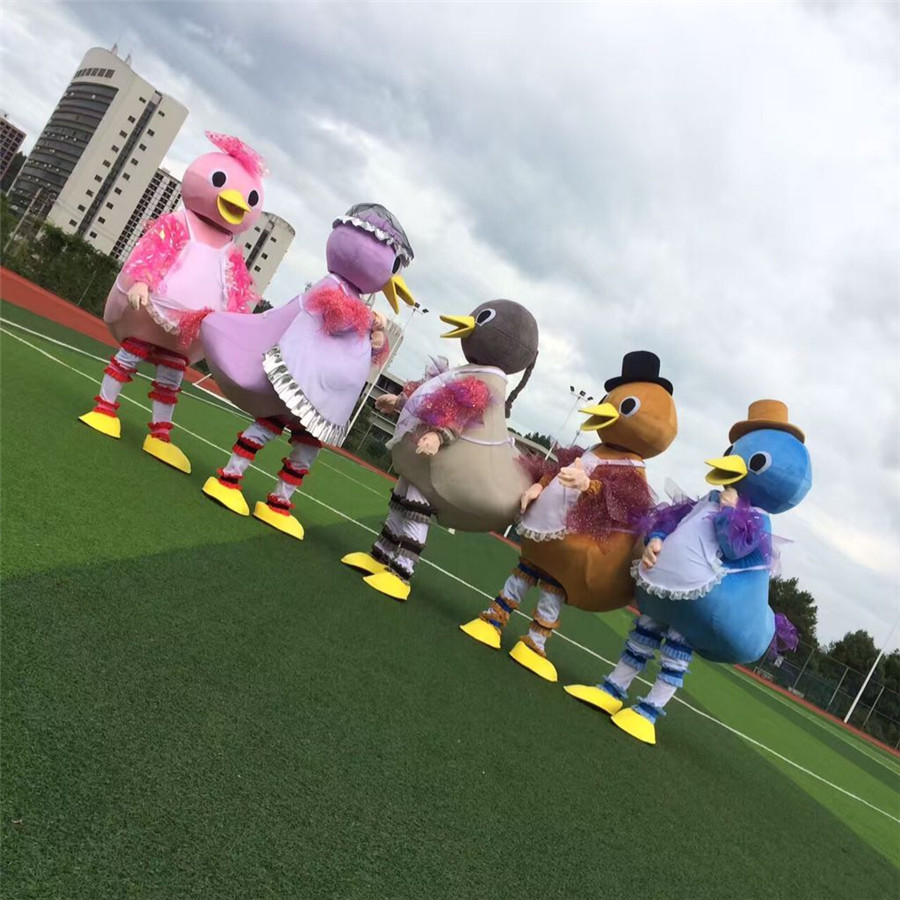 丑小鸭卡通人偶服装小鸭子行走表偶服 定制人偶服装 卡通 订做