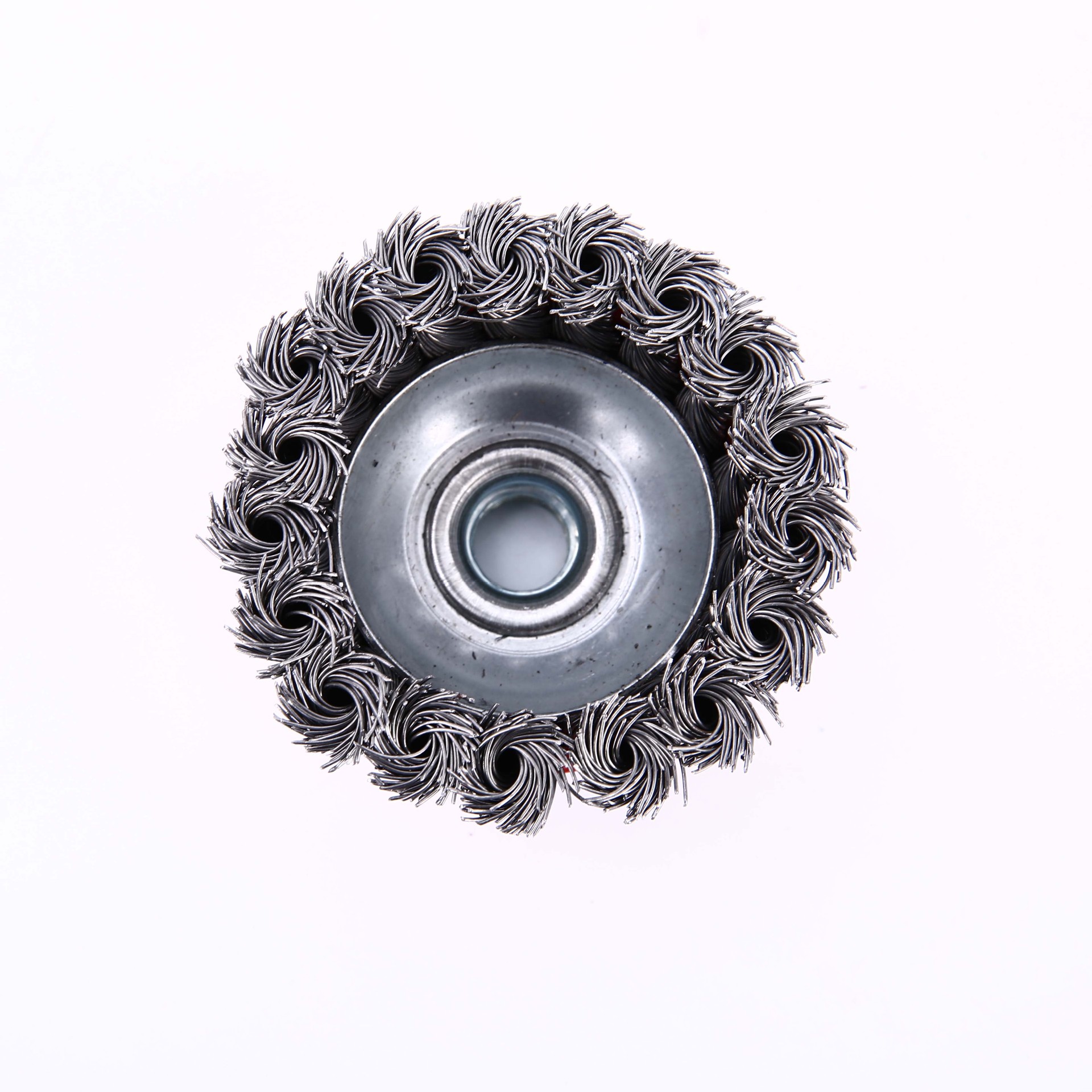 厂家直销钢丝轮 4寸扭丝钢丝轮 盘型钢丝轮 强力钢丝轮 打磨 除锈