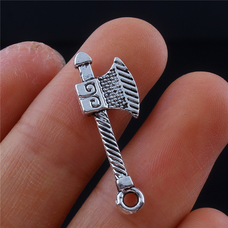 跨境专供个性饰品 男生霸气复古战斧斧头造型项链手链合金吊坠