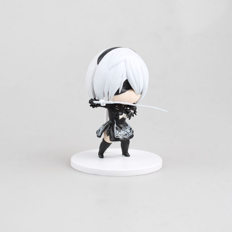 尼尔 机械纪元战斗机器人 q版2款 尤尔哈 2b小姐姐 盒蛋手办模型