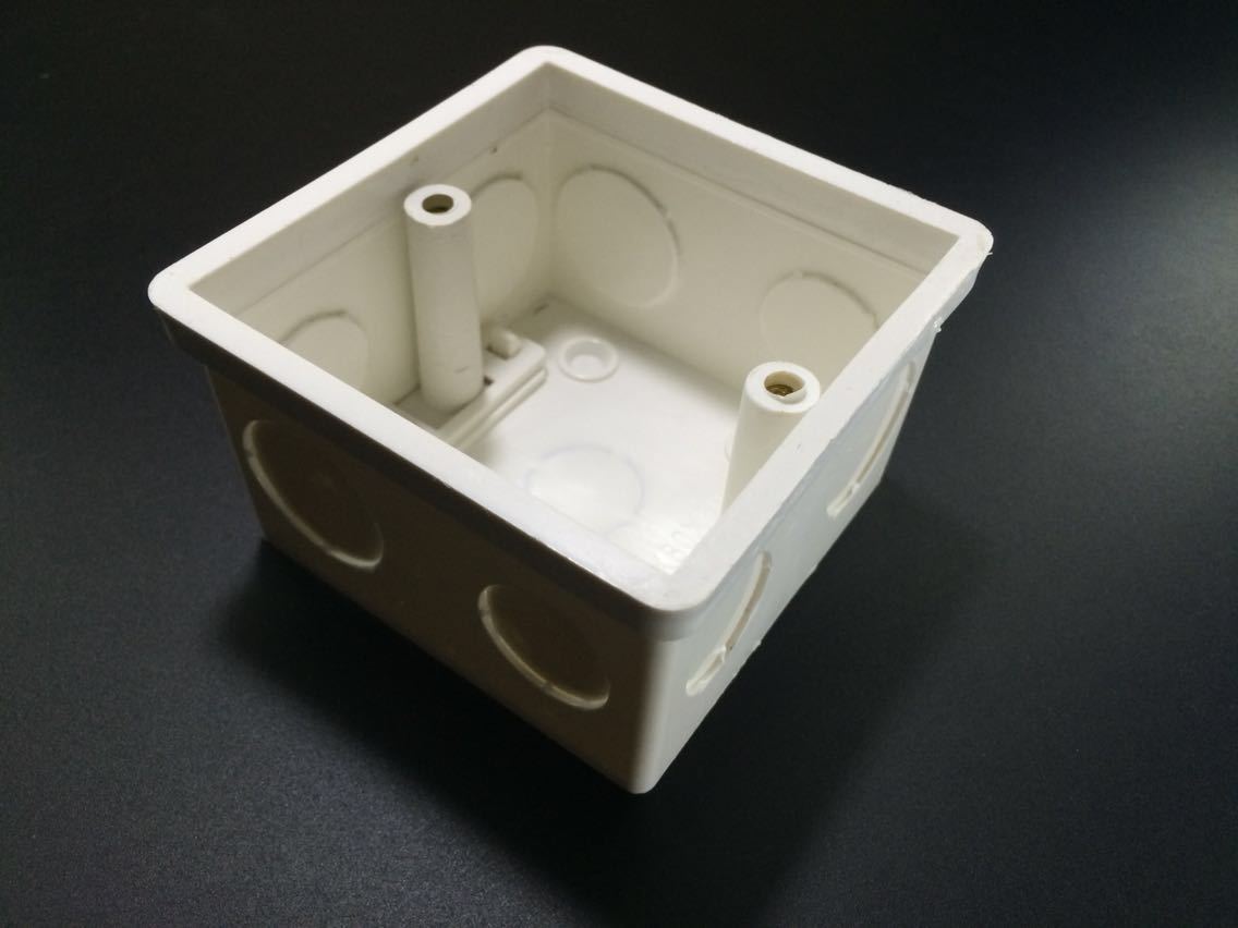 众塑牌 86*86*40暗装底盒86型通用加厚开关插座暗装底盒