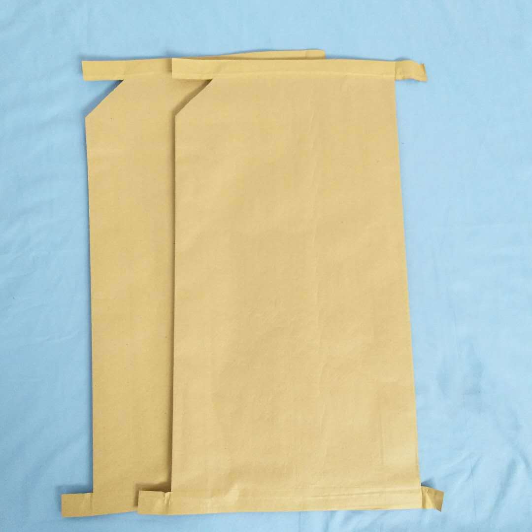 厂家直销牛皮纸编织袋建材自封口阀口袋 45*65cm纸塑复合袋