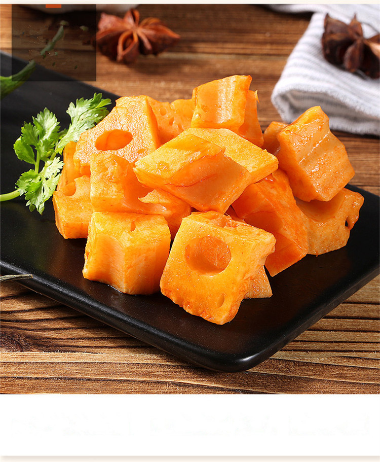 【百草味-香辣卤藕180g】麻辣莲藕零食小吃 即食休闲食品藕片