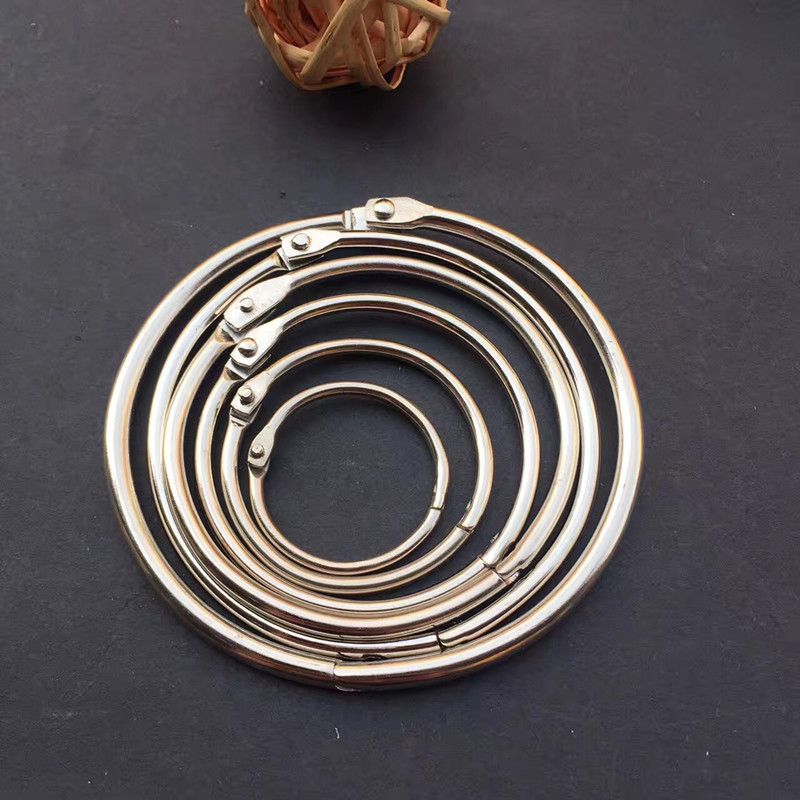 批发卡扣钥匙圈开口环5.0 装订环 手工钥匙扣 扣圈180度钥匙环